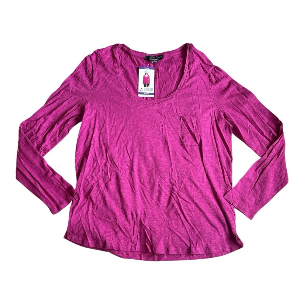 NWT NEW Social Standard by Sanctuary Ladies Dylan Scoop Tee Magenta Size XXL